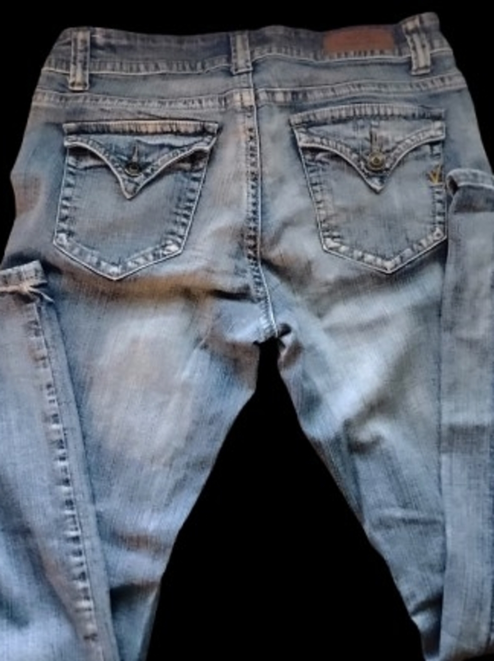 VGS Light Blue Denim Jeans with Flap Back Pockets